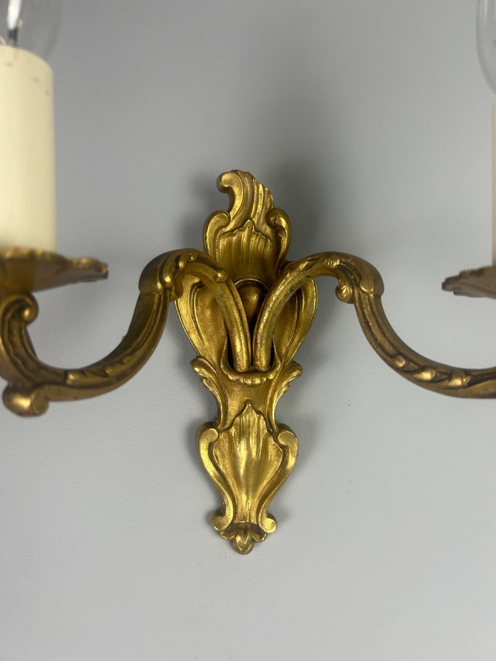 Single French Gilded Twin Arm Antique Wall Light View III
