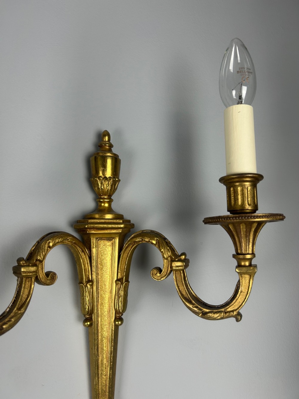 French Pair Of Gilded Antique Wall Lights View III