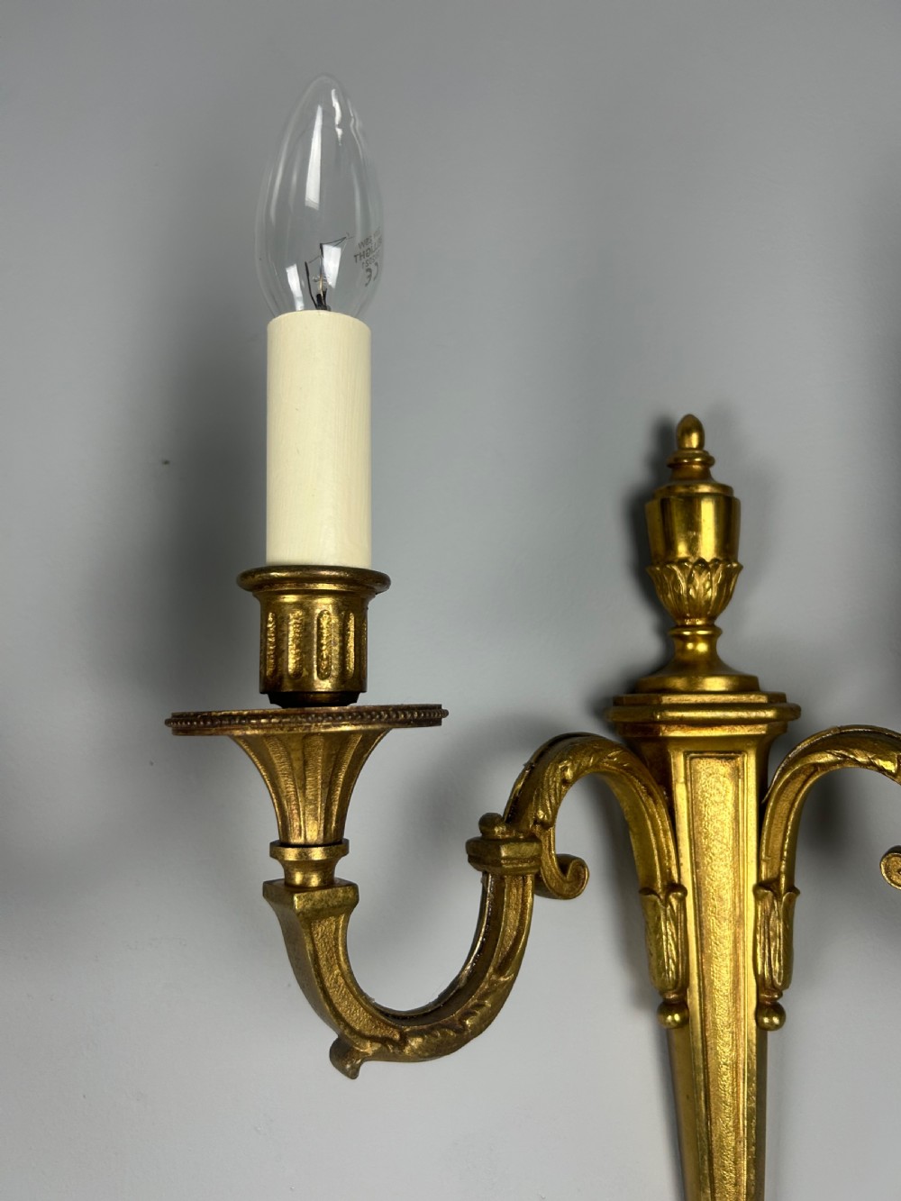 French Pair Of Gilded Antique Wall Lights View IV
