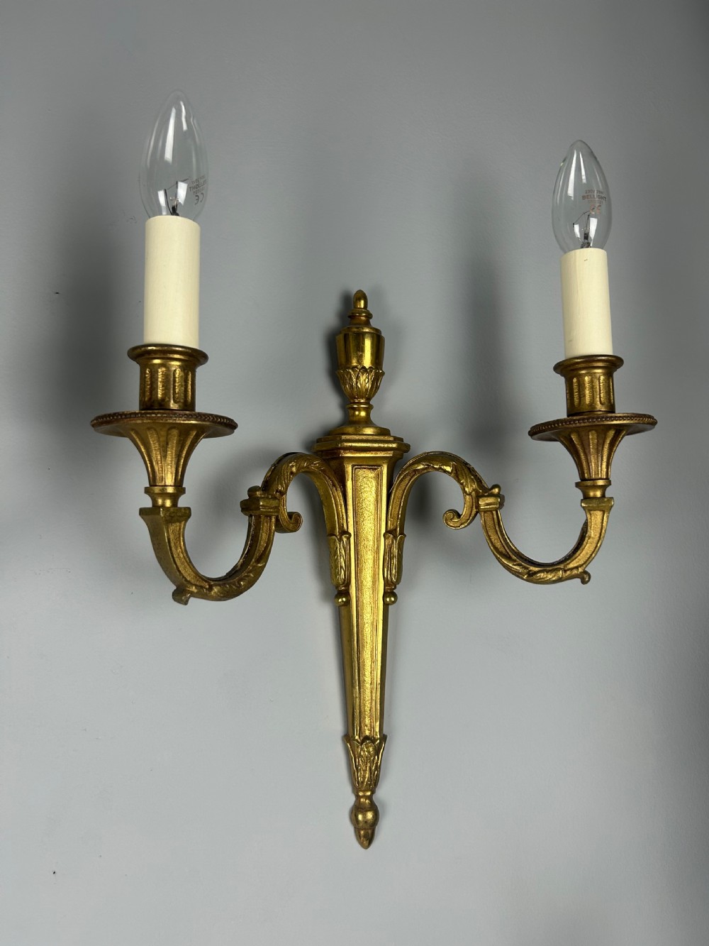French Pair Of Gilded Antique Wall Lights View V