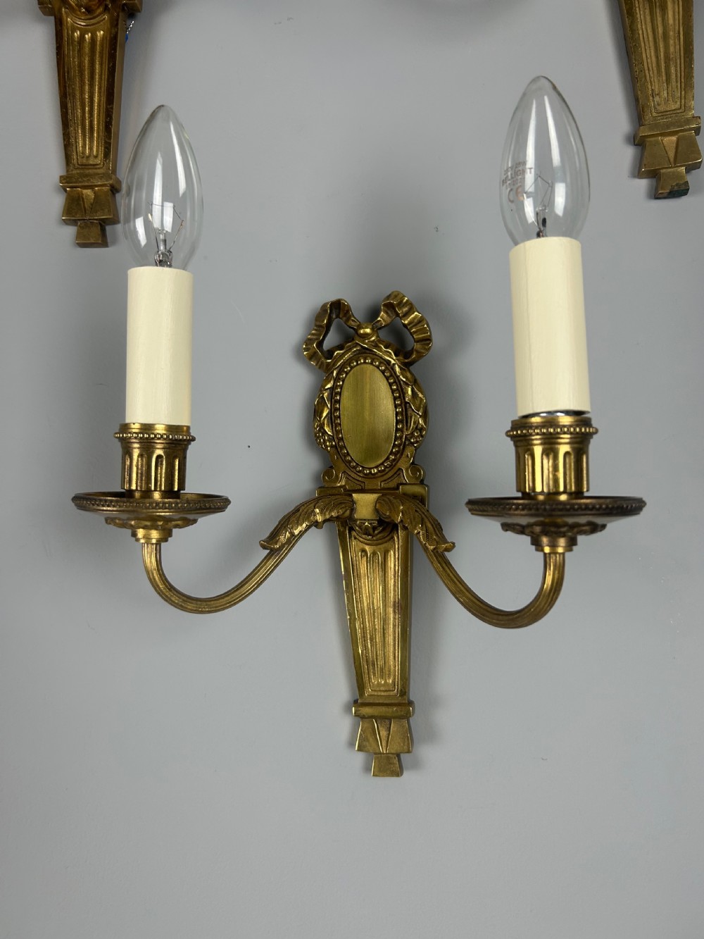Set of 3 French Gilded Twin Arm Wall Lights View III