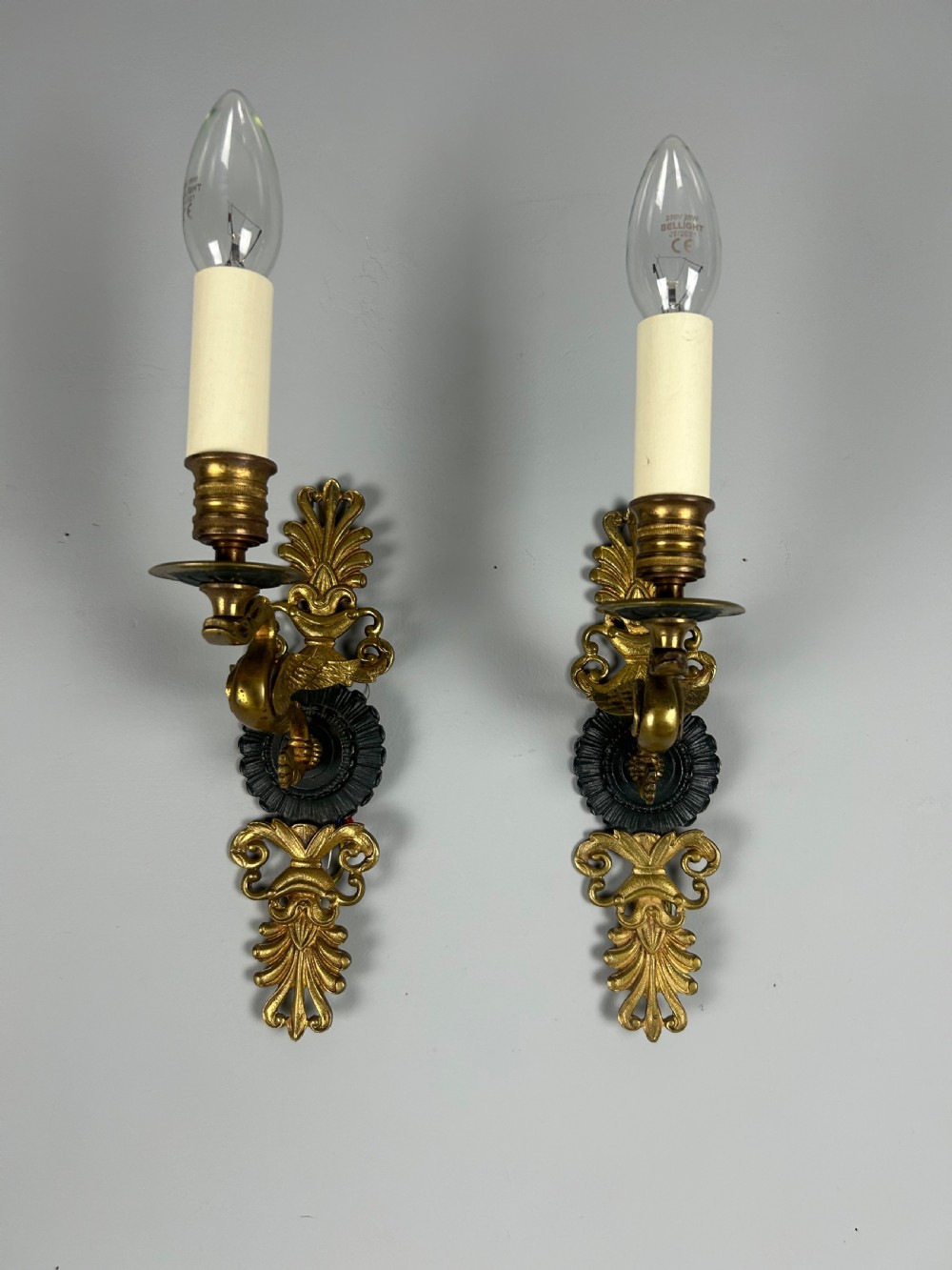 Pair of French Empire Single Arm Wall Lights  View IV