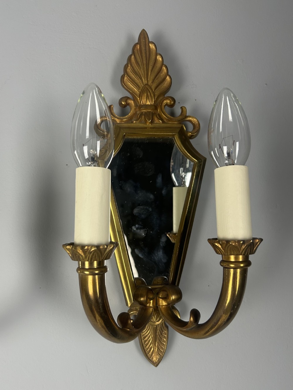 Pair of Gerfaux Paris Mirror Gilded Bronze Wall Lights  View IV