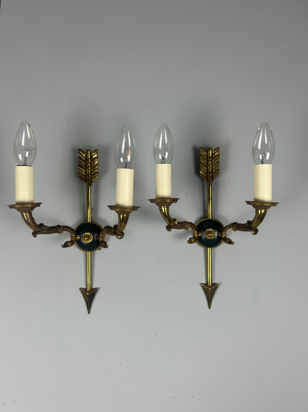 French Pair Of Empire Antique Wall Lights View VI