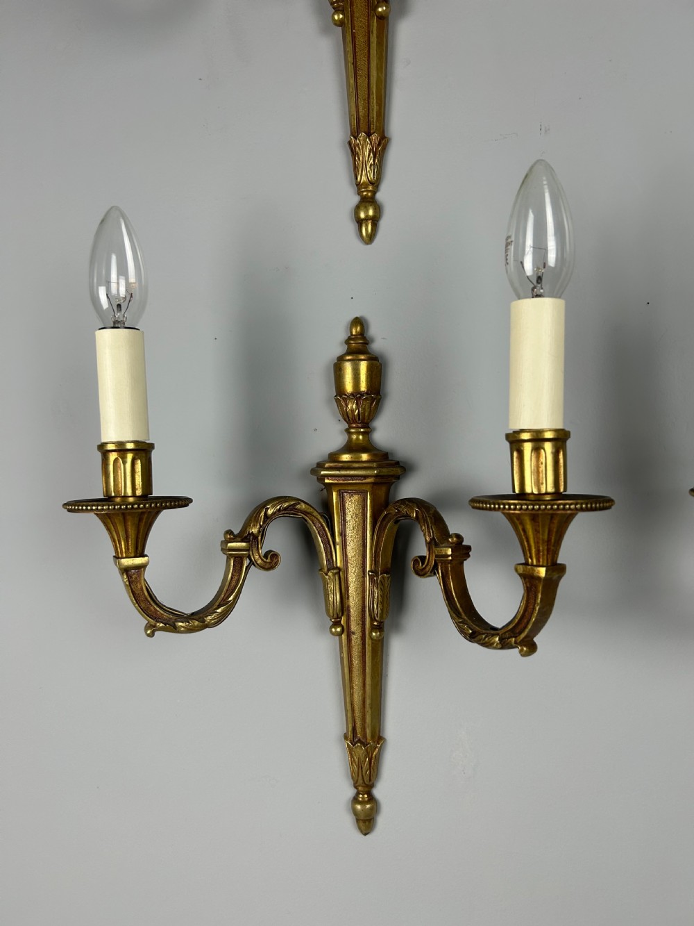 Set of 4 French Gilded Antique Wall Lights View V