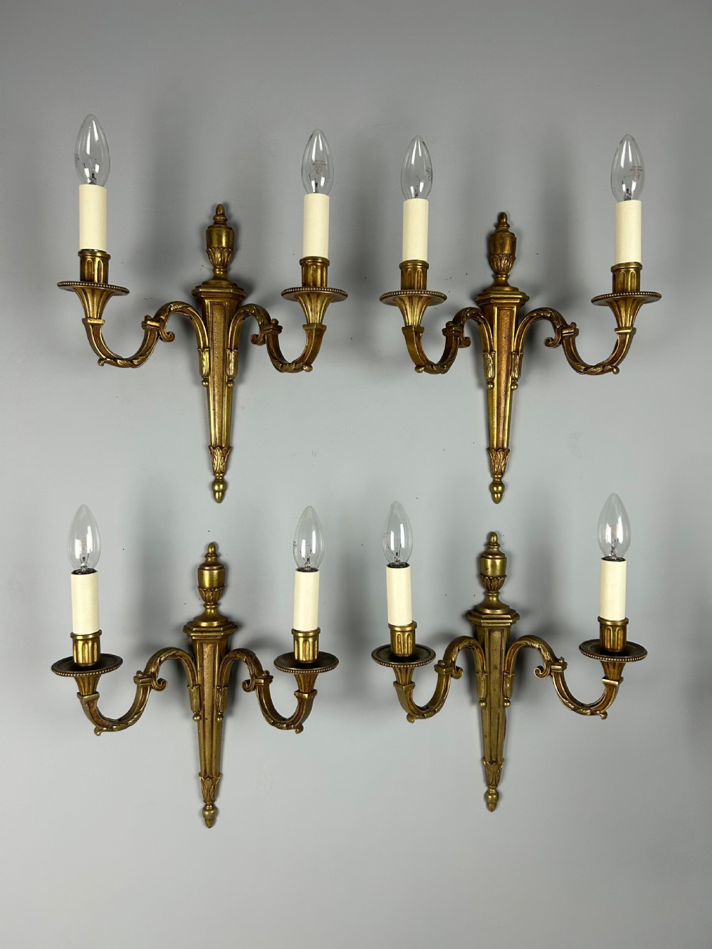 Set of 4 French Gilded Antique Wall Lights View VI