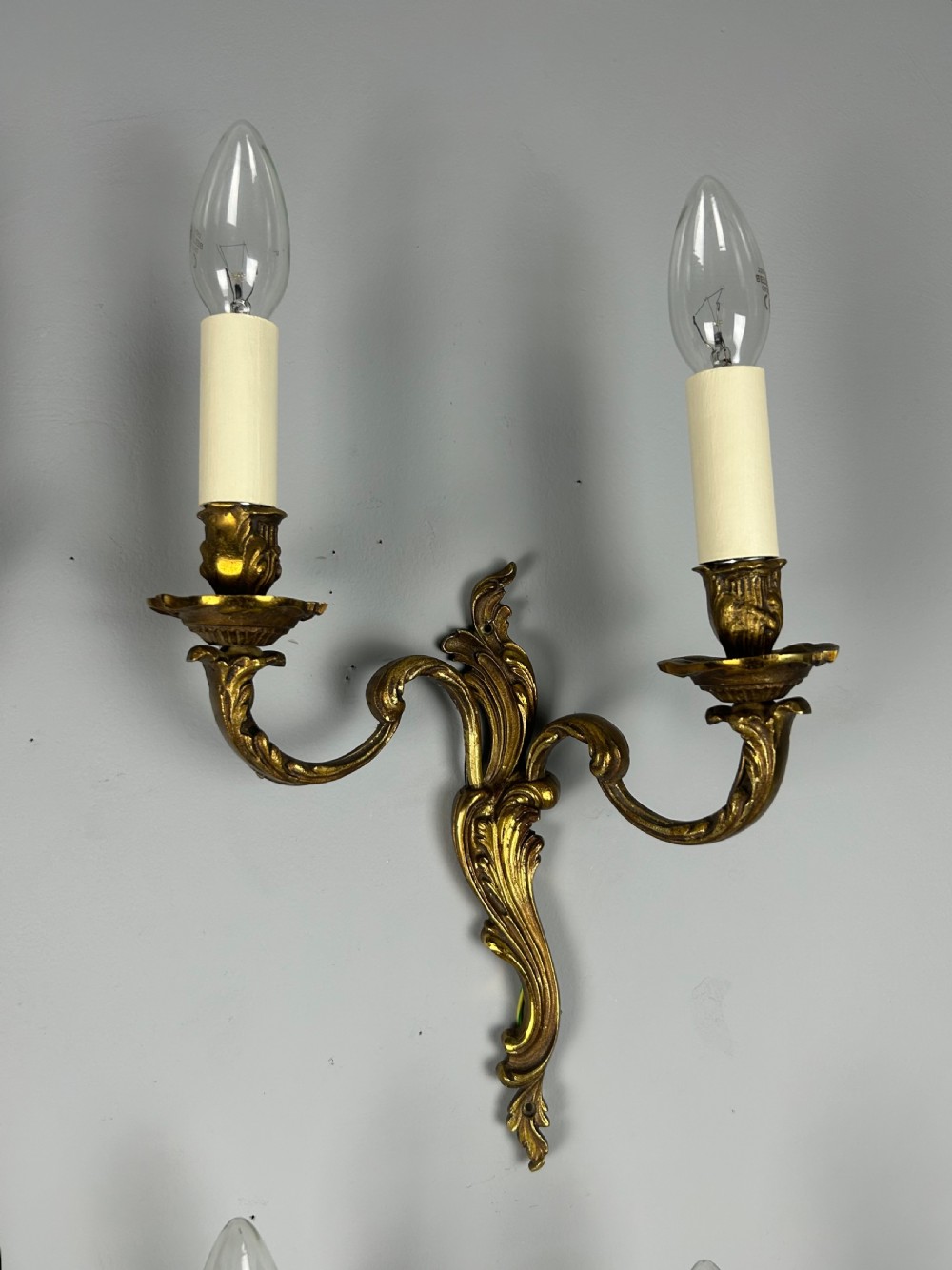 Set of 4 French Gilded Antique Wall Lights View IV
