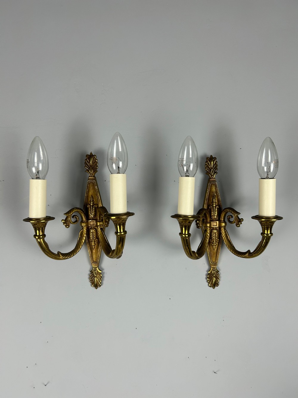 French Pair Of Empire Antique Wall Lights