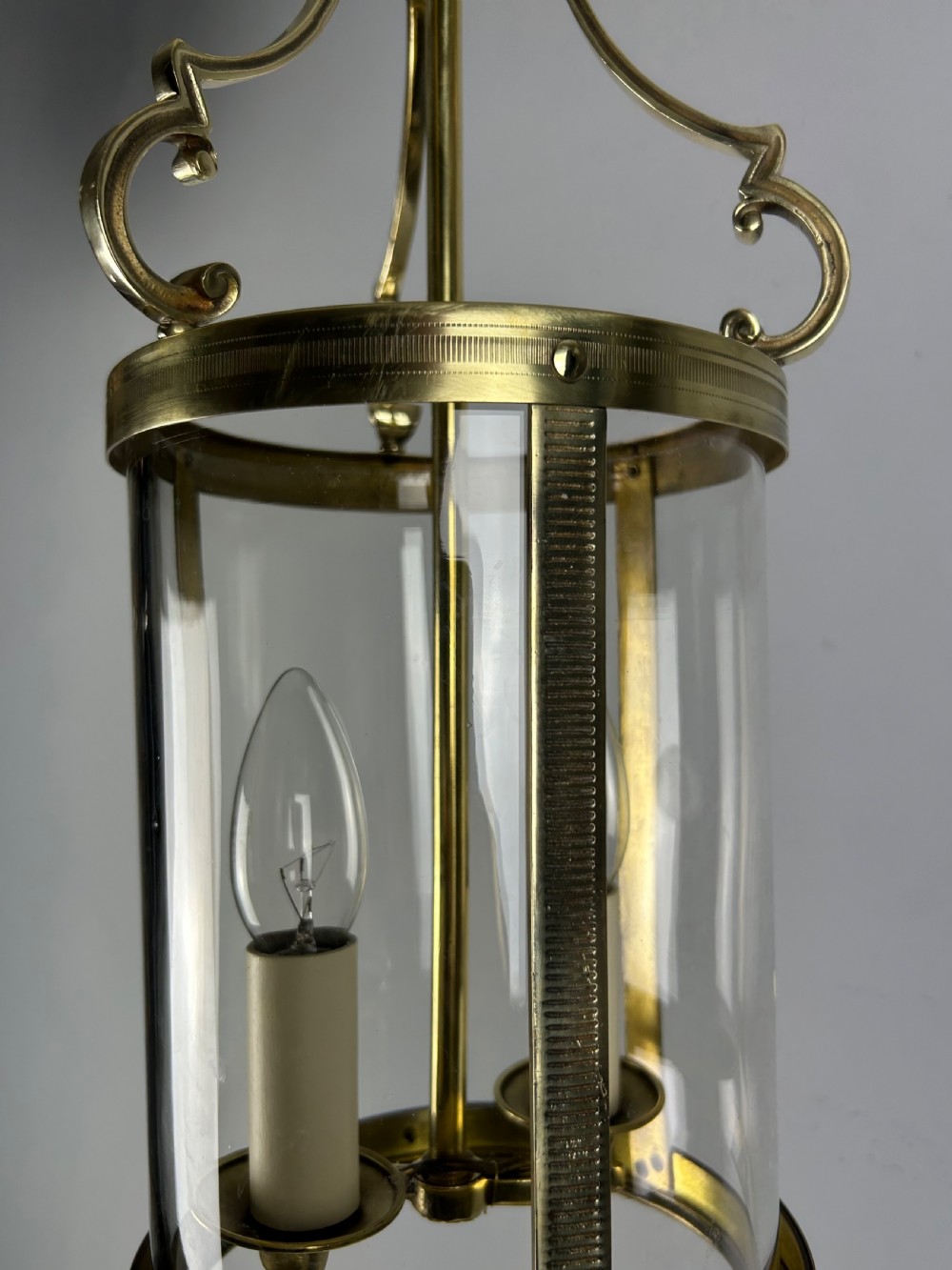 French Polished Brass Twin Light Lantern View II