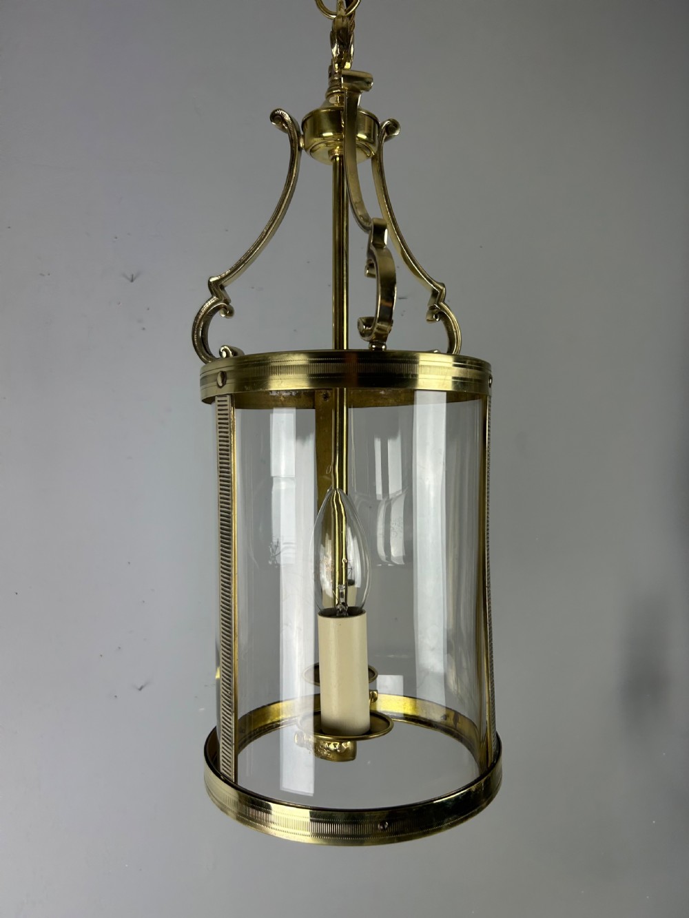 French Polished Brass Twin Light Lantern View VI