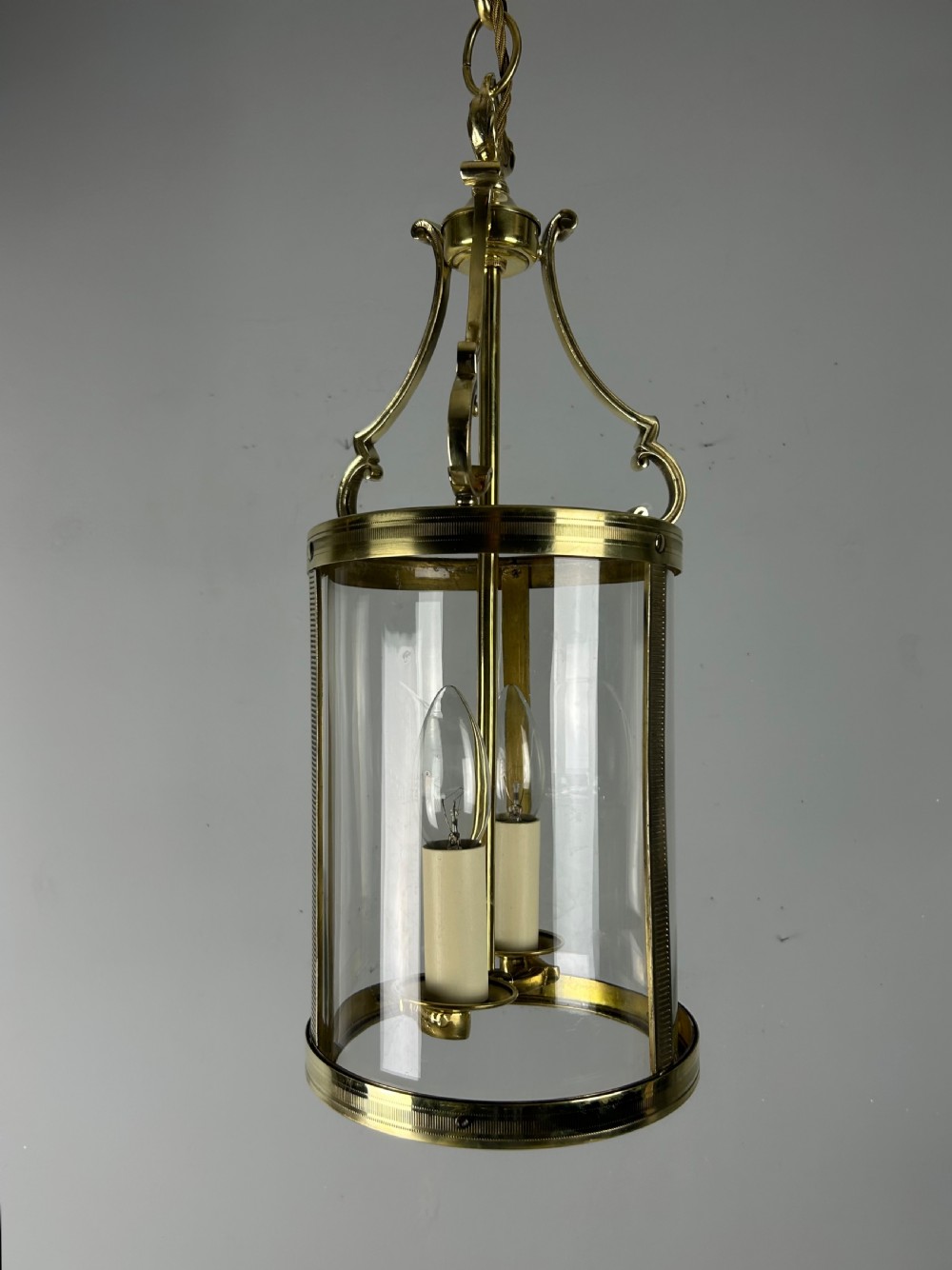 French Polished Brass Twin Light Lantern View XI