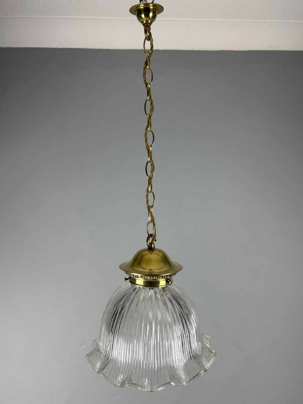 Large Holophane Pendant Ceiling Light  View III