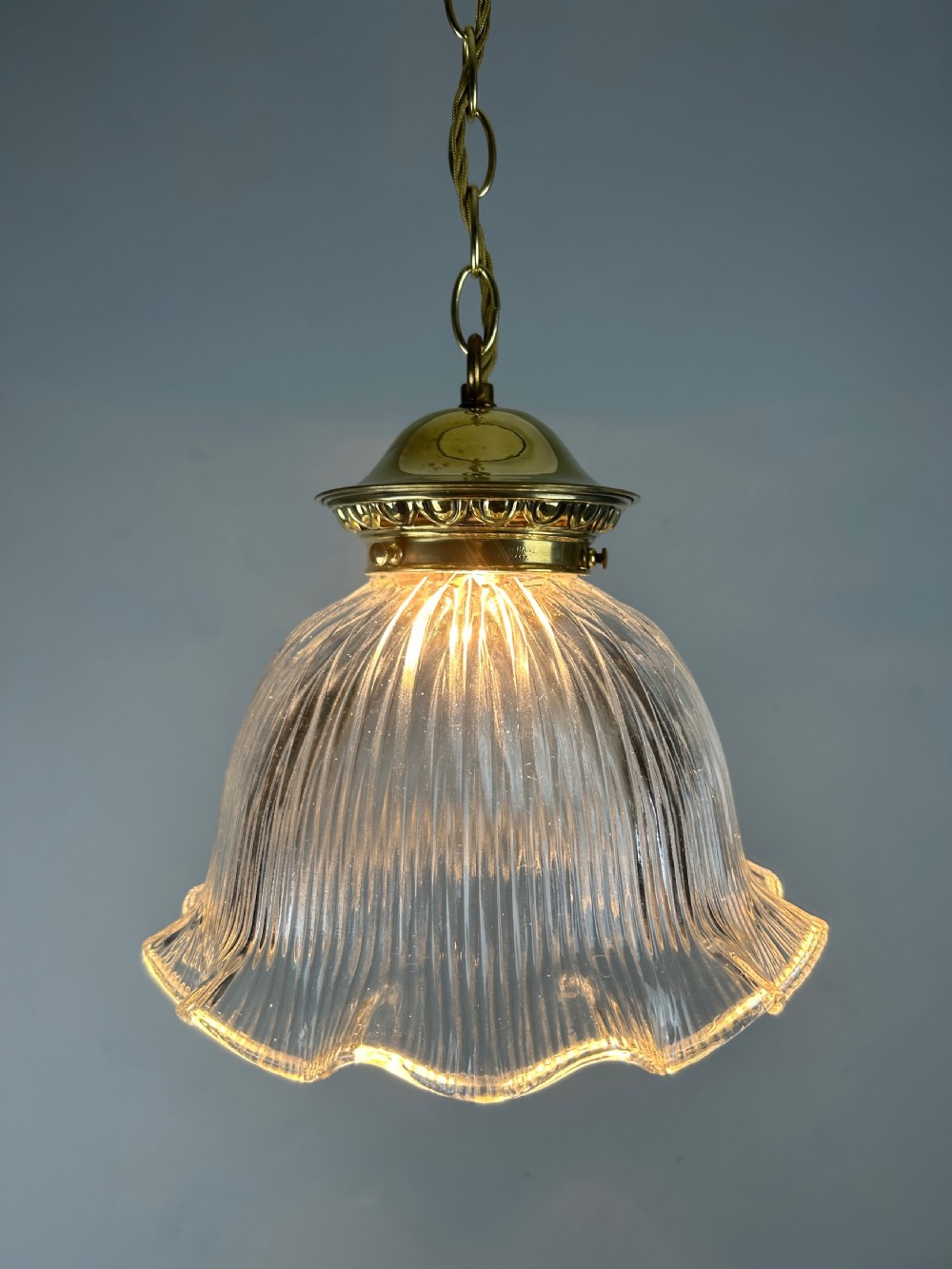 Large Holophane Pendant Ceiling Light  View V