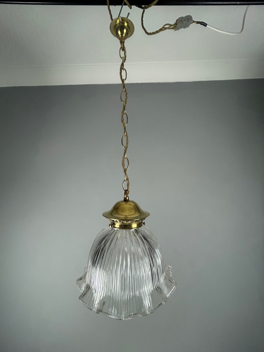 Large Holophane Pendant Ceiling Light  View IX