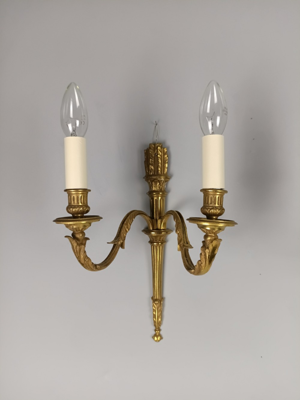 Pair of French Gilt Brass Empire Wall Lights  View IV