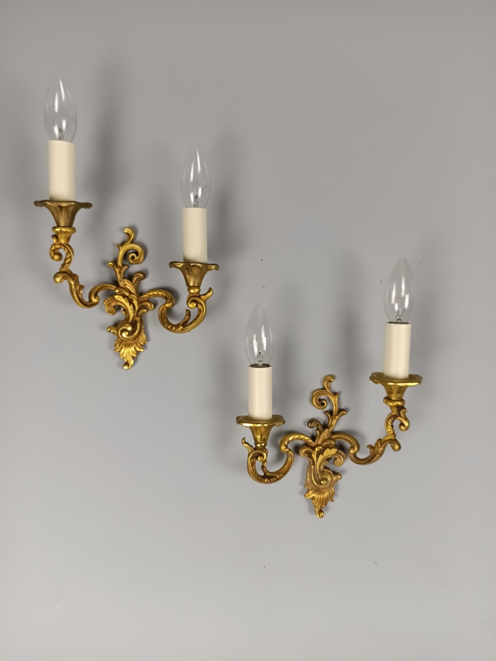 Pair Of French Gilt Brass Wall Lights View III