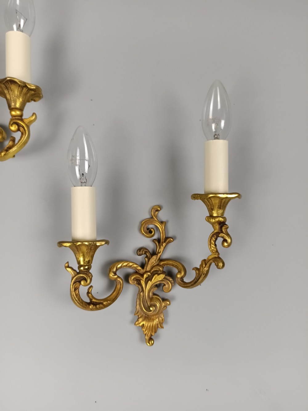 Pair Of French Gilt Brass Wall Lights View IV