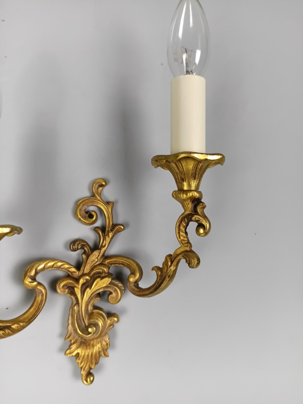 Pair Of French Gilt Brass Wall Lights View V