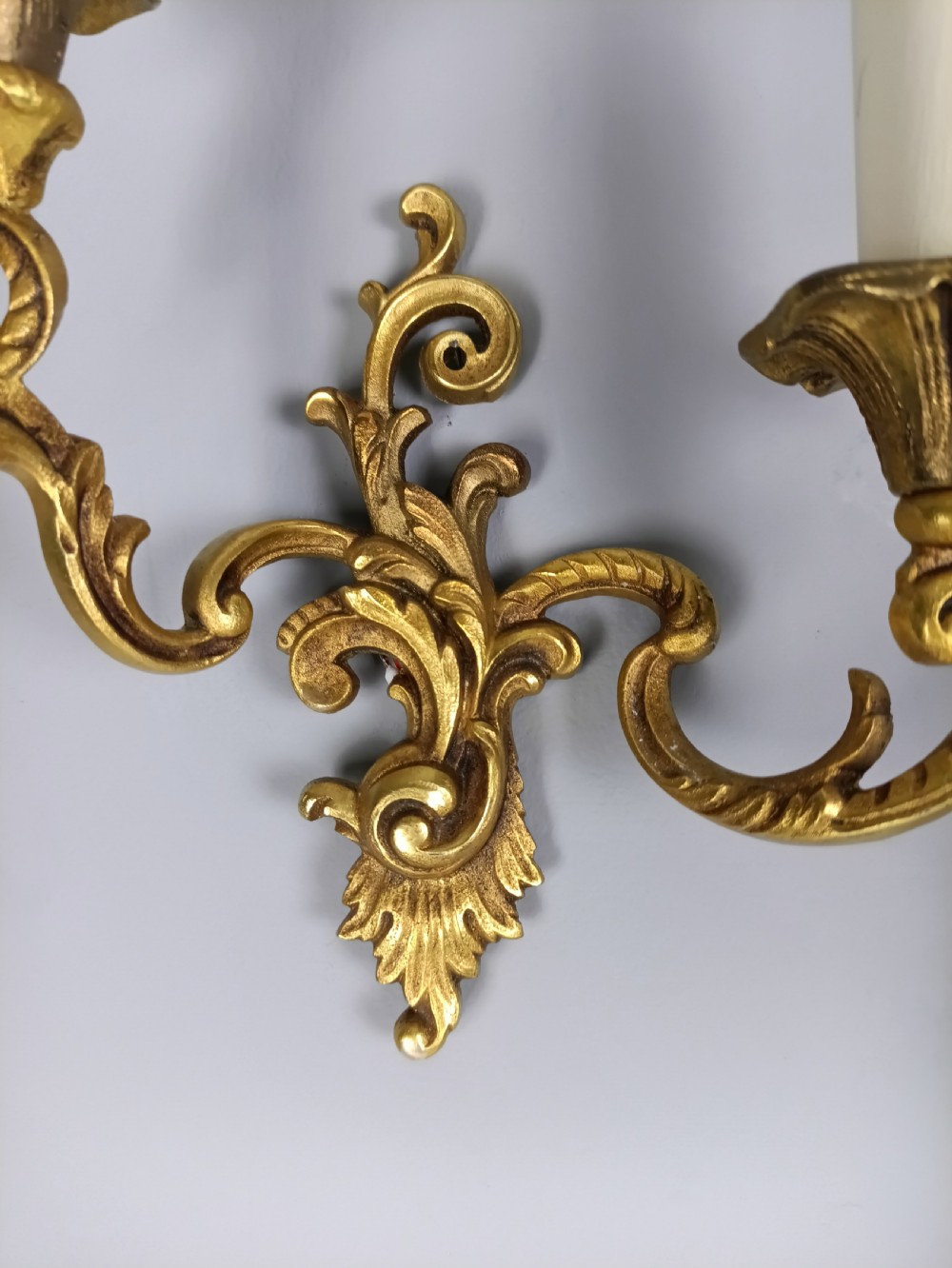Pair Of French Gilt Brass Wall Lights View VI