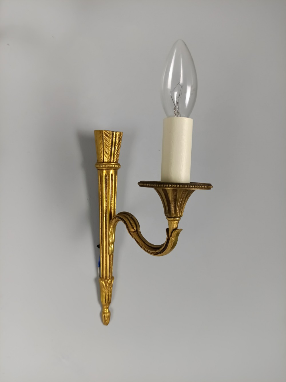 Set of 4 French Gilt Bras Single Arm Wall Lights  View IV