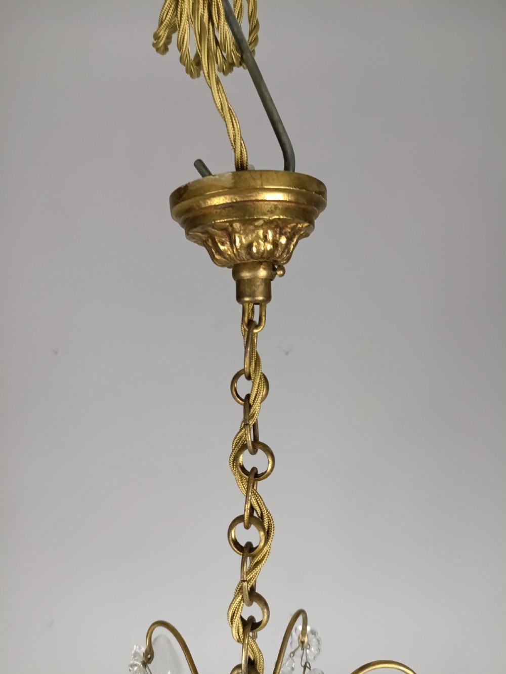 French 4 Light Mini Crystal Chandelier View VII