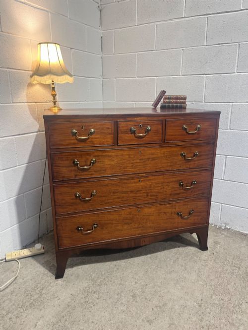 A Georgian Mahogany Chest Of Drawers