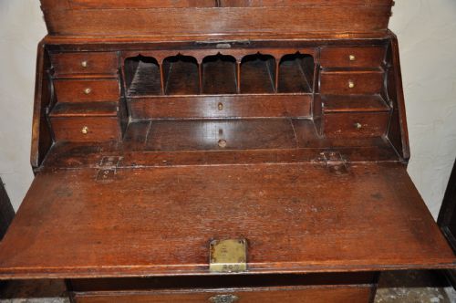 OAK BUREAU BOOKCASE - ADDITIONAL PHOTO 2
