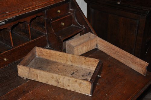 OAK BUREAU BOOKCASE - ADDITIONAL PHOTO 5