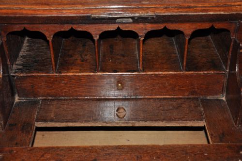 OAK BUREAU BOOKCASE - ADDITIONAL PHOTO 8