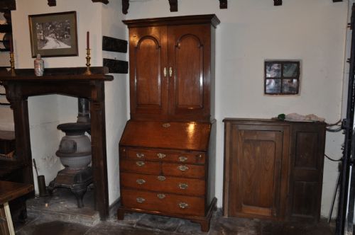 OAK BUREAU BOOKCASE - ADDITIONAL PHOTO 12