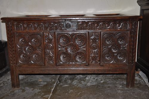 17th century devon coffer - CATEGORY: ANTIQUE CHESTS - DATED BEFORE 1700