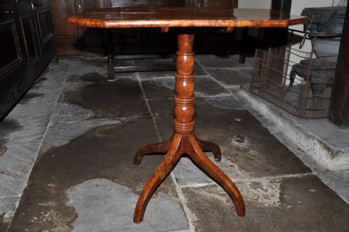 BURR YEW WOOD TABLE - ADDITIONAL PHOTO 1