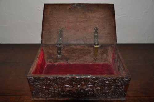 OAK CHIP CARVED LACE BOX - ADDITIONAL PHOTO 5
