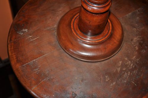 CHERRY WOOD TRIPOD TABLE - ADDITIONAL PHOTO 5