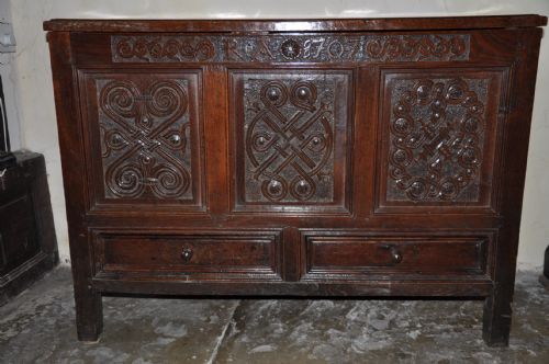westmorland mule kist - CATEGORY: ANTIQUE CHESTS - DATED 