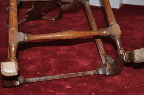 PAIR OF WALNUT MARQUETRY CHAIRS - ADDITIONAL PHOTO 6