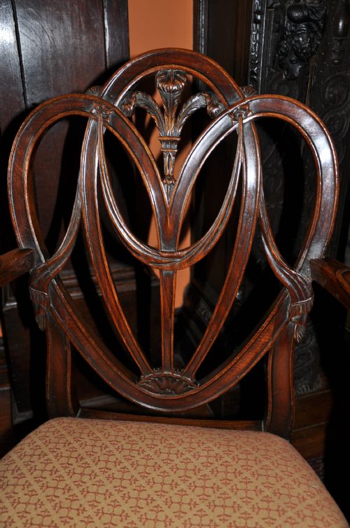 hepplewhite arm chair - CATEGORY: ANTIQUE CHAIRS - DATED 1750