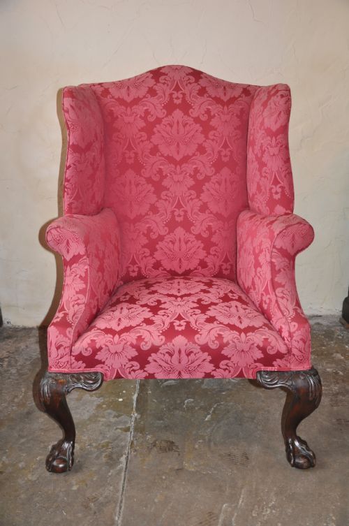 wing chair - CATEGORY: ANTIQUE CHAIRS - DATED 1890