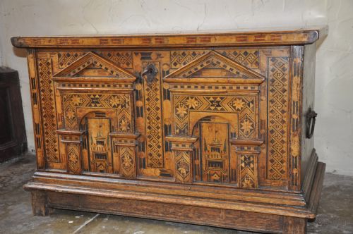 16th century nonsuch chest - CATEGORY: ANTIQUE CHESTS - DATED 