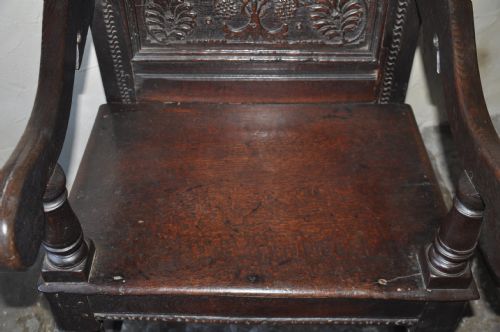 OAK WAINSCOT CHAIR - ADDITIONAL PHOTO 4