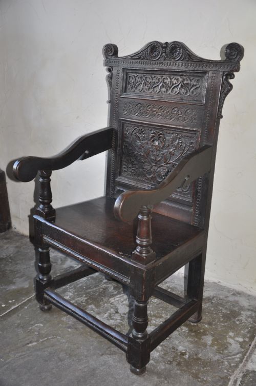 OAK WAINSCOT CHAIR - ADDITIONAL PHOTO 5