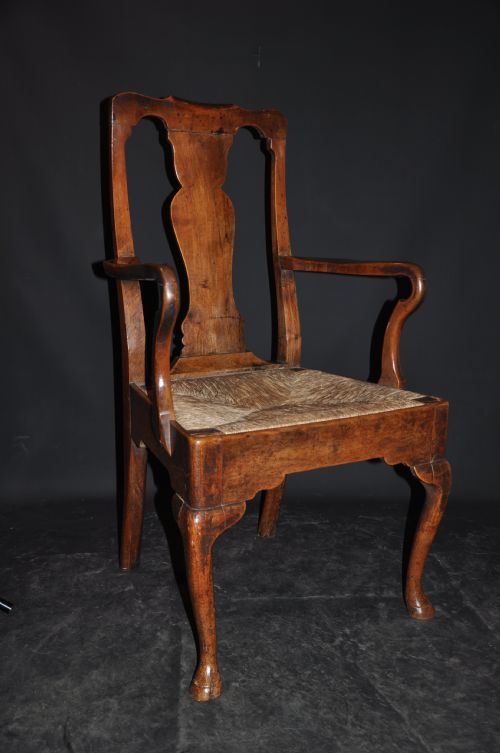 GEORGE 1ST WALNUT ARMCHAIR - ADDITIONAL PHOTO 7