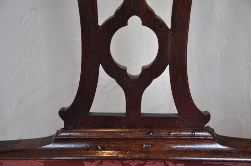 MAHOGANY CHIPPENDALE ARMCHAIR - ADDITIONAL PHOTO 2