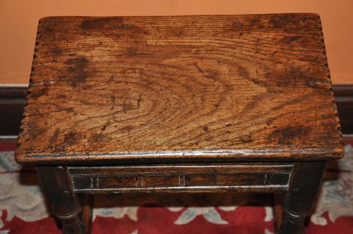 17 CENTURY OAK JOINT STOOL - ADDITIONAL PHOTO 6