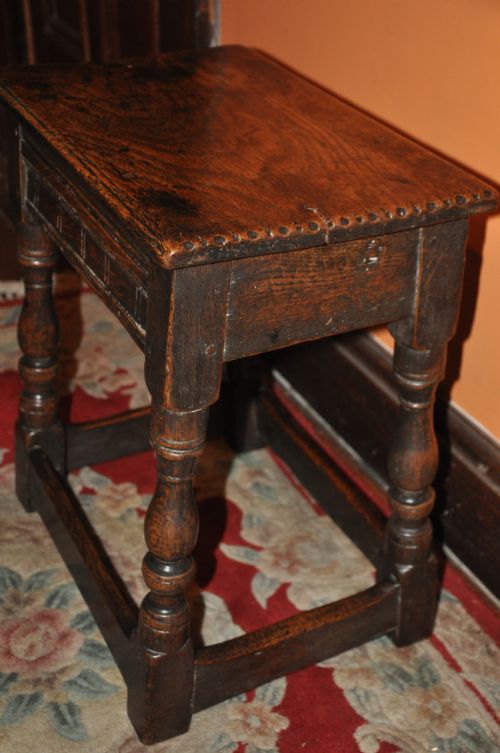 17 CENTURY OAK JOINT STOOL - ADDITIONAL PHOTO 7