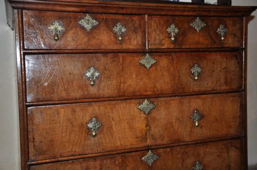 WILLIAM AND MARY WALNUT CHEST OF DRAWERS - ADDITIONAL PHOTO 3