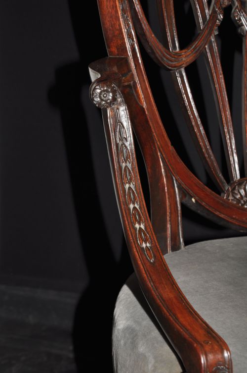 HEPPLEWHITE MAHOGANY ARMCHAIR - ADDITIONAL PHOTO 2