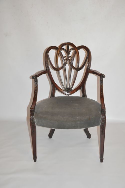 HEPPLEWHITE MAHOGANY ARMCHAIR - ADDITIONAL PHOTO 7