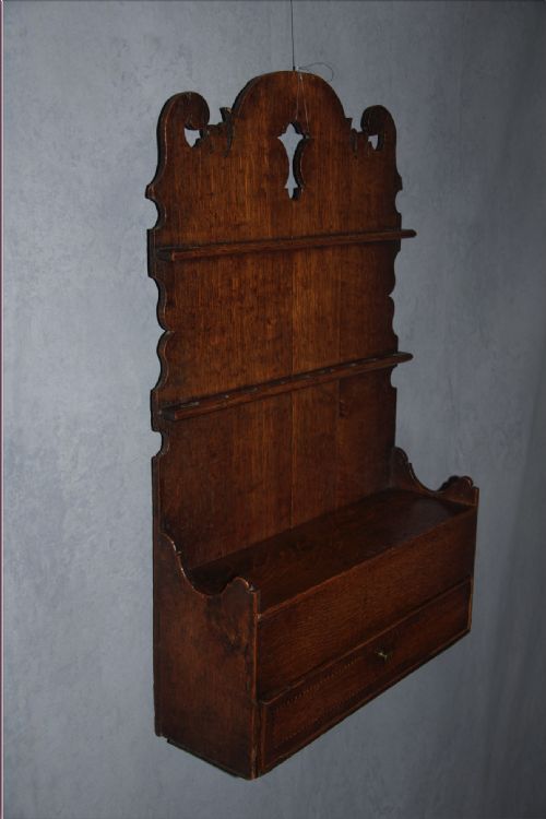 18TH CENTURY OAK SPOONRACK - ADDITIONAL PHOTO 4