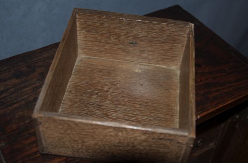 EARLY 18TH CENTURY OAK SPICE CUPBOARD - ADDITIONAL PHOTO 2